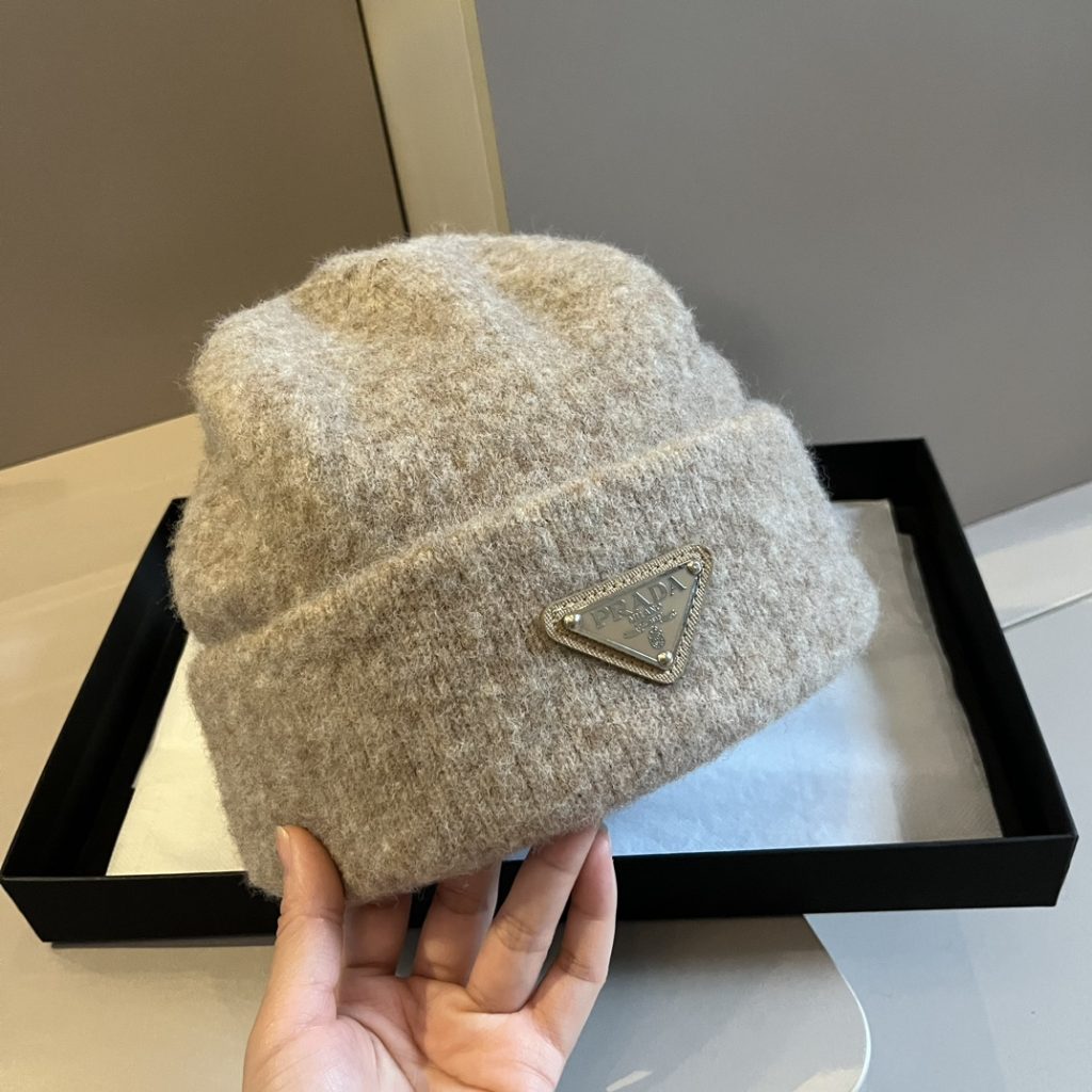 Prada Wool Hat, Knitted Beanie