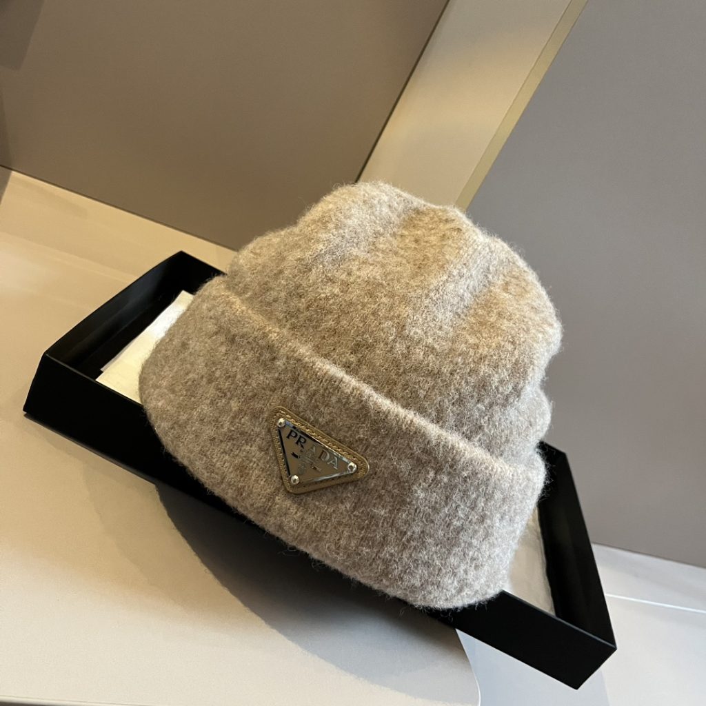 Prada Wool Hat, Knitted Beanie