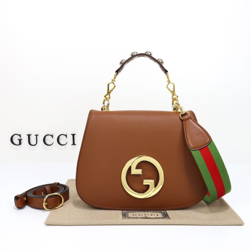 Gucci Blondie Mini Shoulder Bag-Caramel color