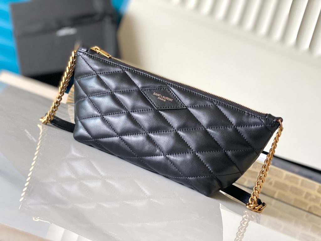 Saint Laurent New Quilted Lambskin Dumpling Bag