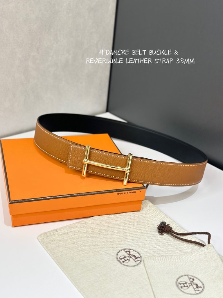 Hermès D’ANCRE Belt Buckle & Reversible Leather Strap