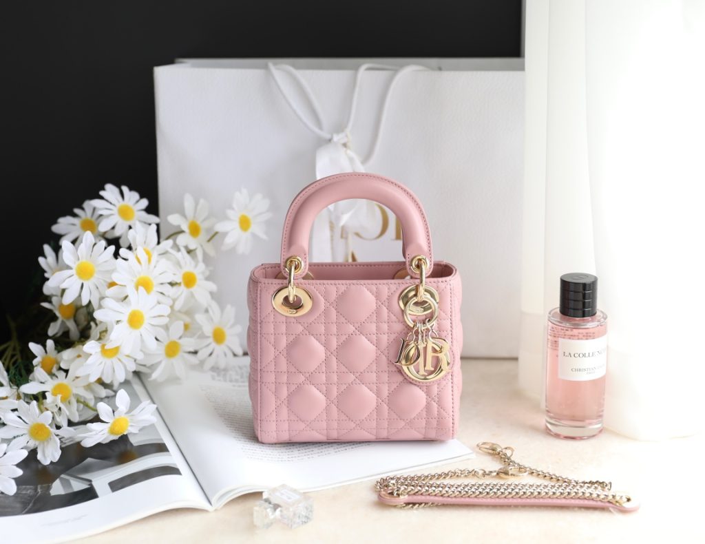 Lady Dior in Vintage Pink Cannage Quilting