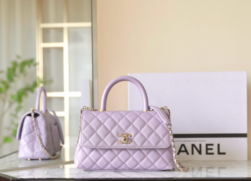 Chanel Coco Handle Light Purple Small Size