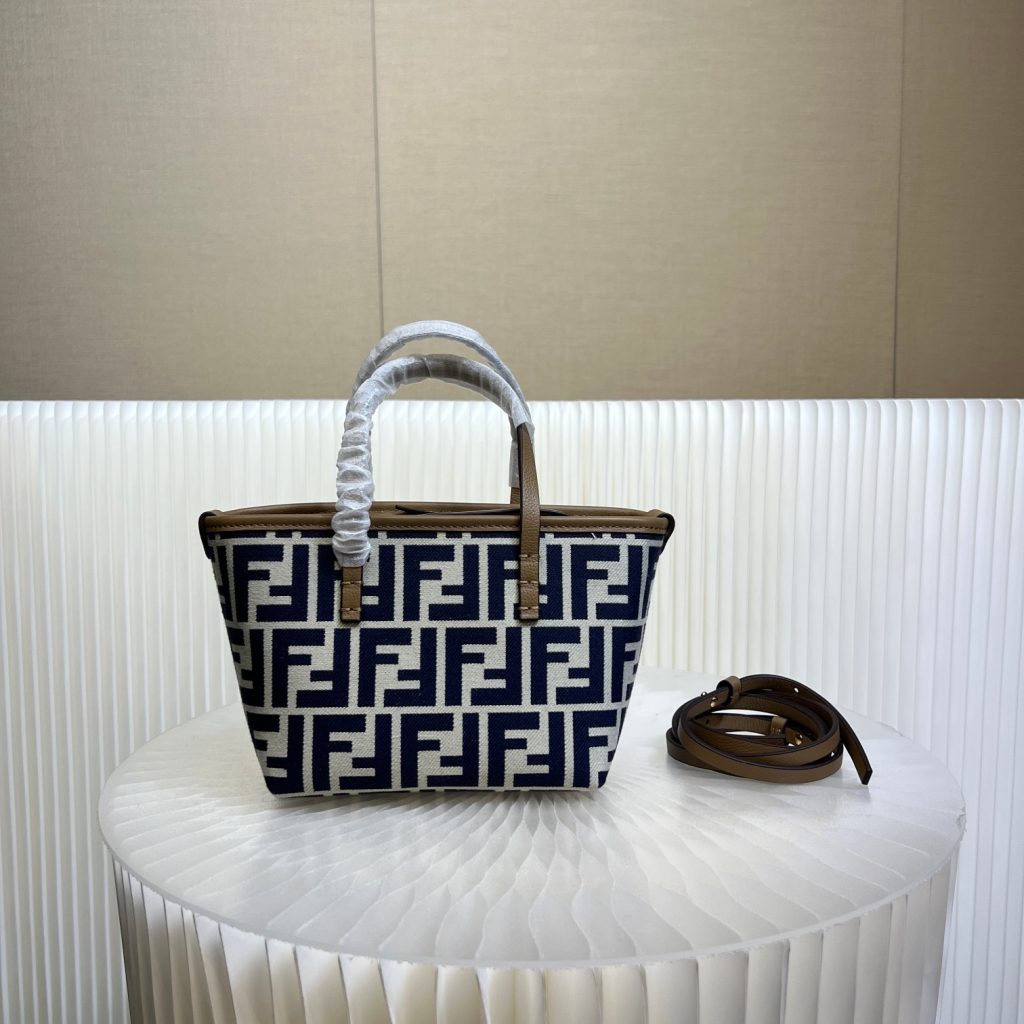 Fendi Classic Monogram Roll Mini Basket