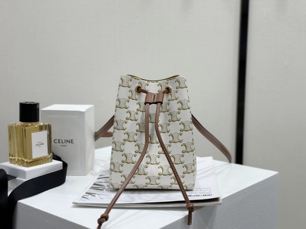 CELINE SAILOR Extra-Small Signature Print Calfskin Bag