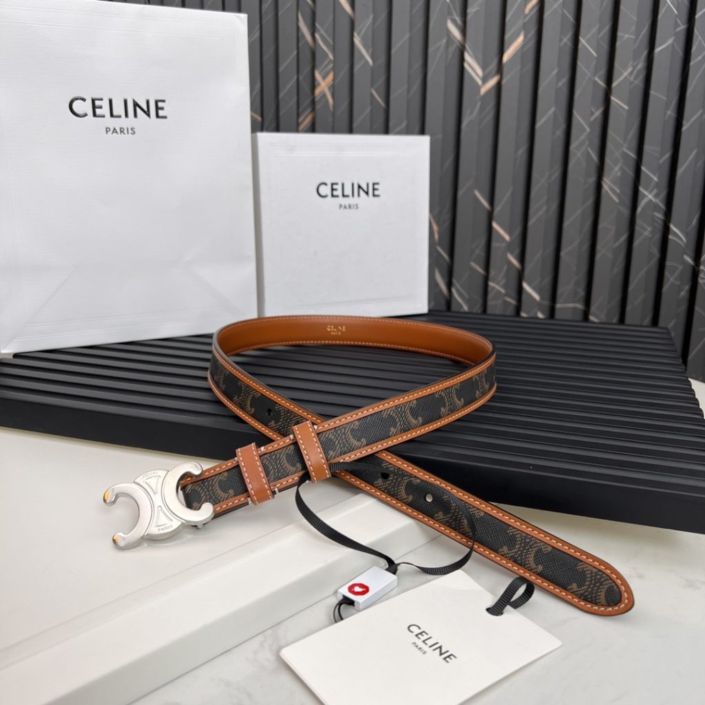 Celine Latest Unisex Belt, 2.5cm Width