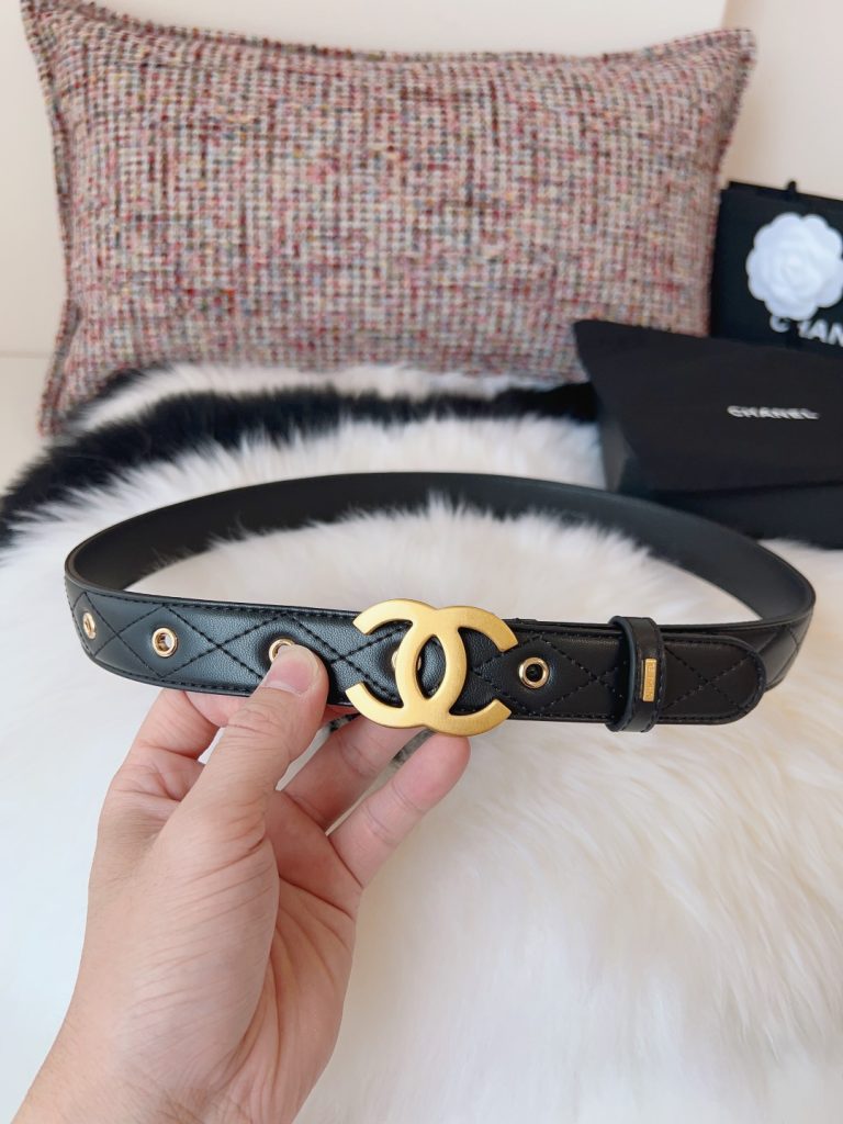 Chanel Women’s Latest Double-C Belt 3.0cm