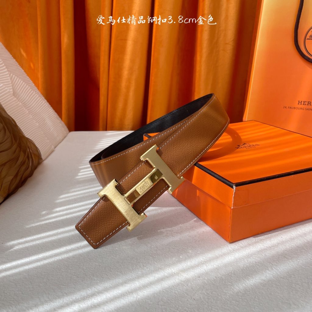 Hermès 3.8cm Reversible Belt