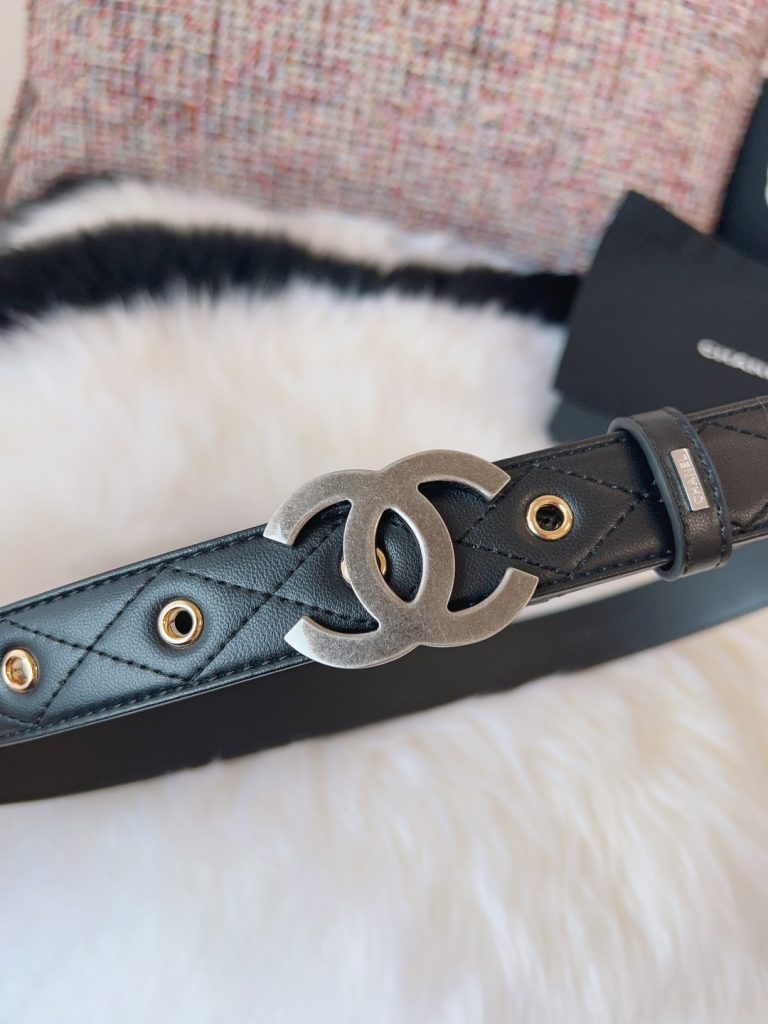 Chanel Women’s Latest Double-C Belt 3.0cm