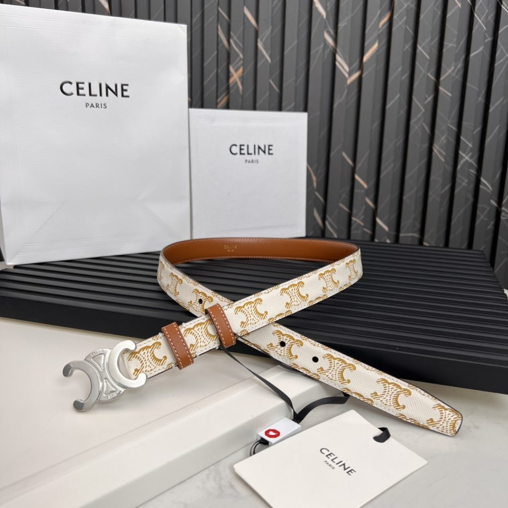 Celine Latest Unisex Belt, 2.5cm Width