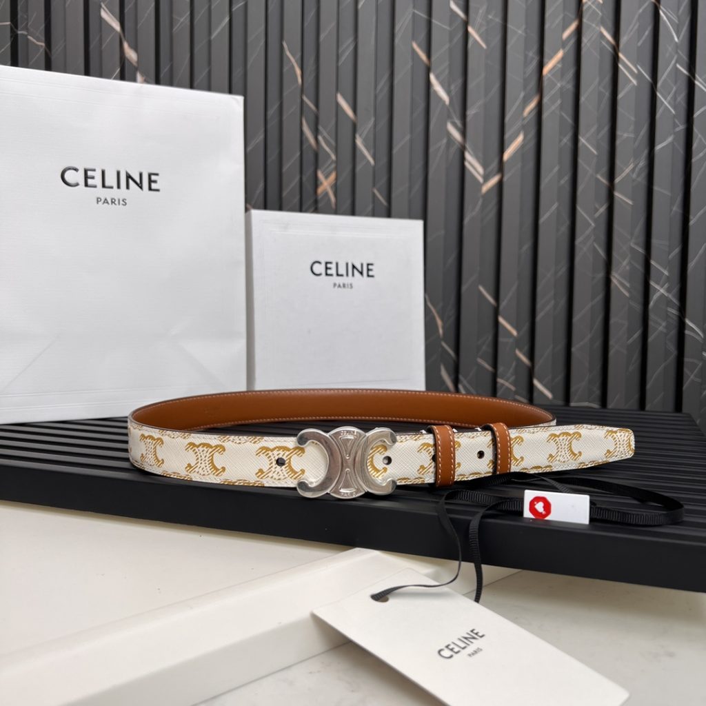 Celine Latest Unisex Belt, 2.5cm Width