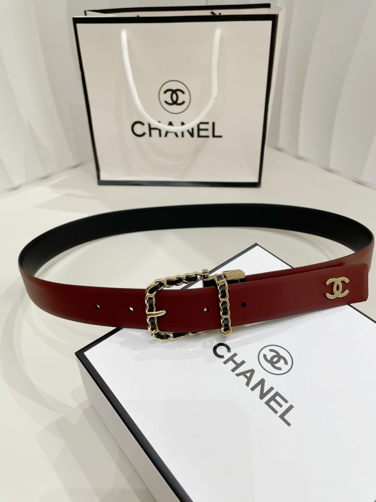 Chanel Women’s Latest Double-C Belt 3.0cm