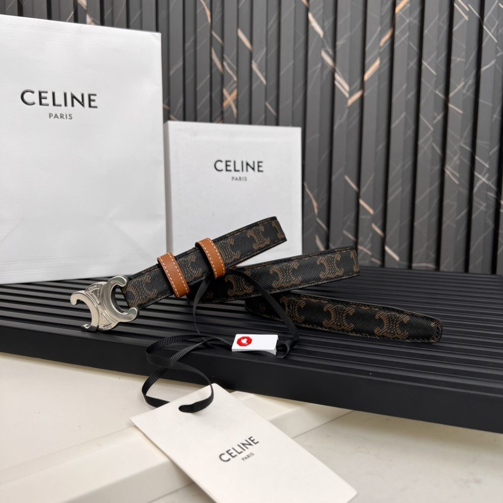 Celine Latest Unisex Belt, 2.5cm Width