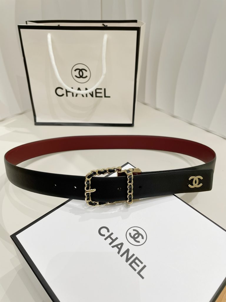 Chanel Women’s Latest Double-C Belt 3.0cm