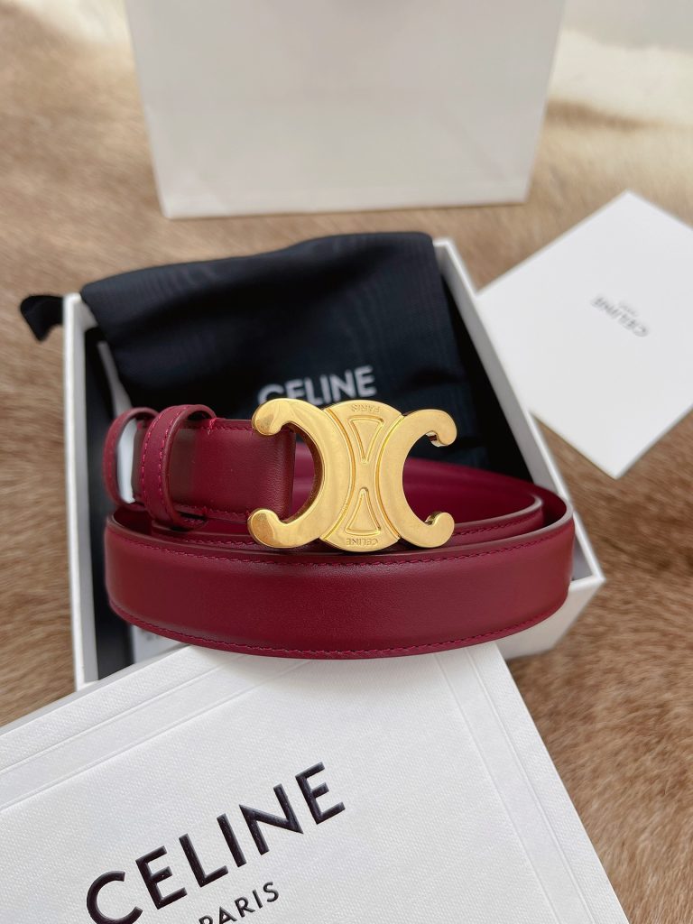 Celine Latest Unisex Belt, 2.5cm Width