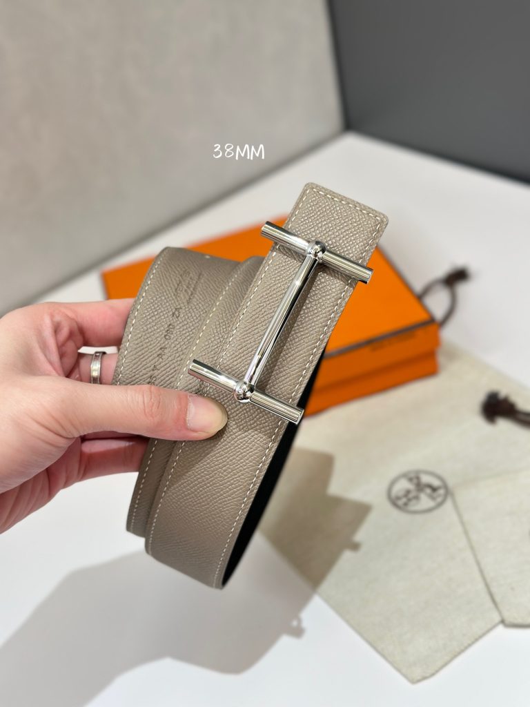 Hermès D’ANCRE Belt Buckle & Reversible Leather Strap