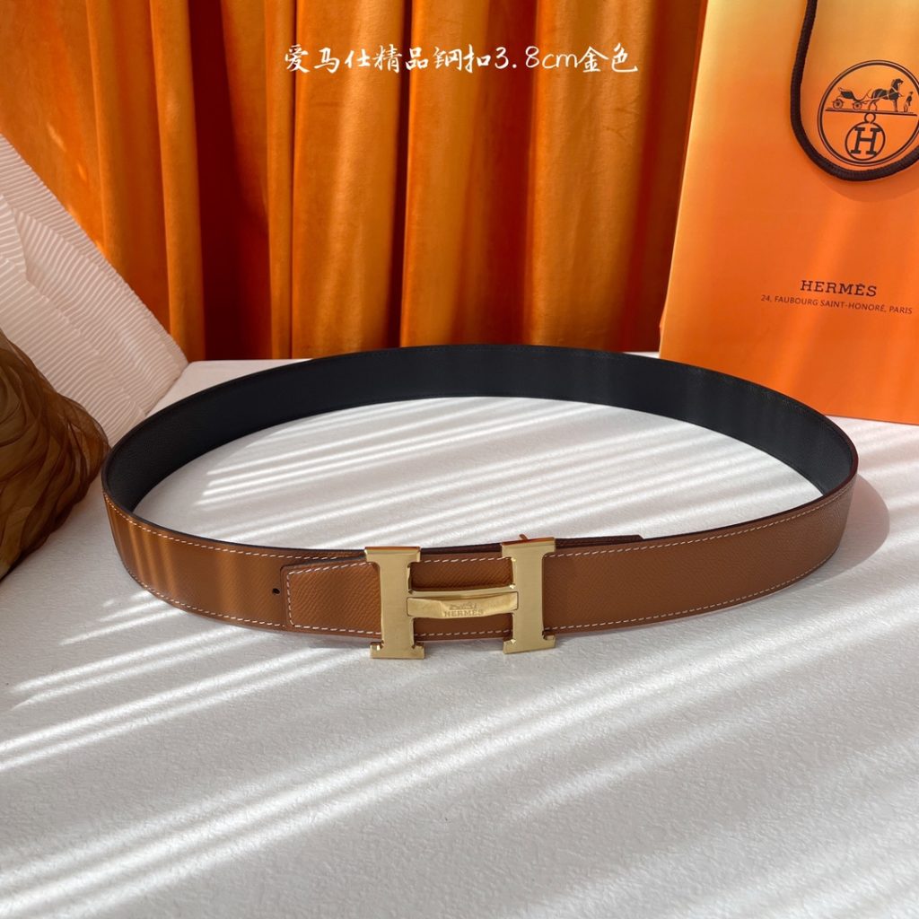 Hermès 3.8cm Reversible Belt