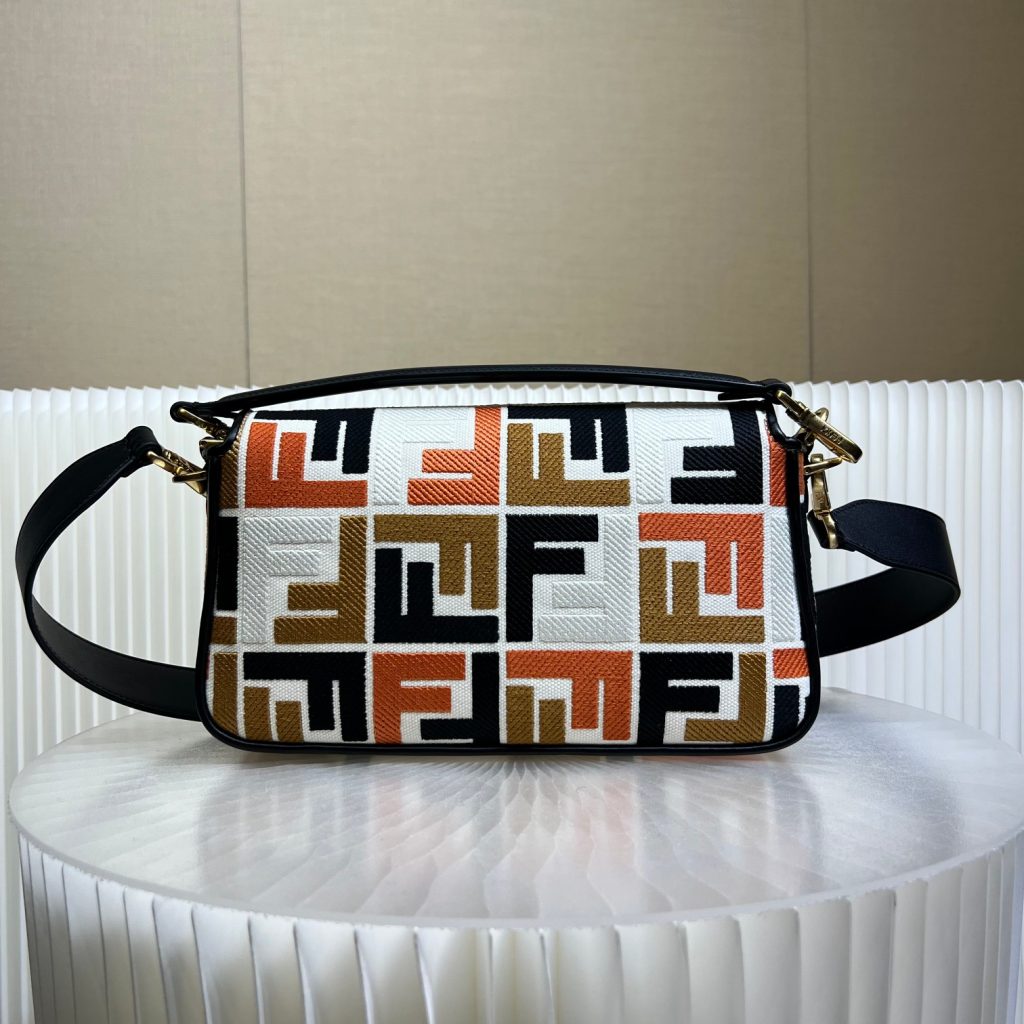 Fendi Iconic Baguette Medium Handbag, Color Embroidery.