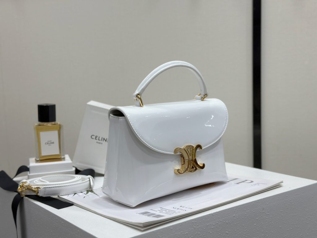 CELINE TEEN NINO Patent Calfskin Handbag