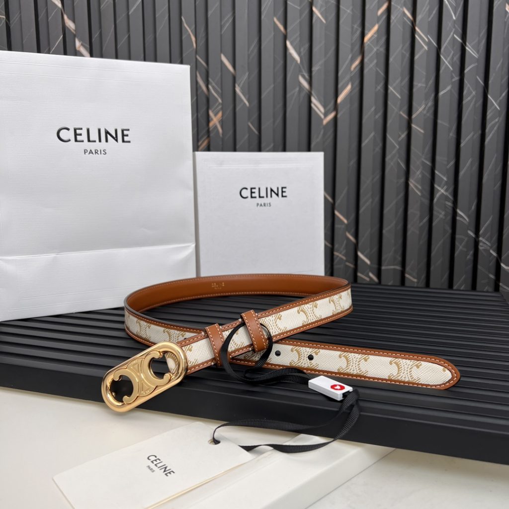 Celine Latest Unisex Belt, 2.5cm Width