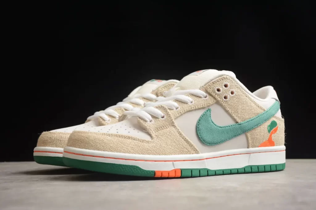 Nike FD0860-001 Jarritos × Nike SB Dunk Low Phamtom Safety Orange-Malachite