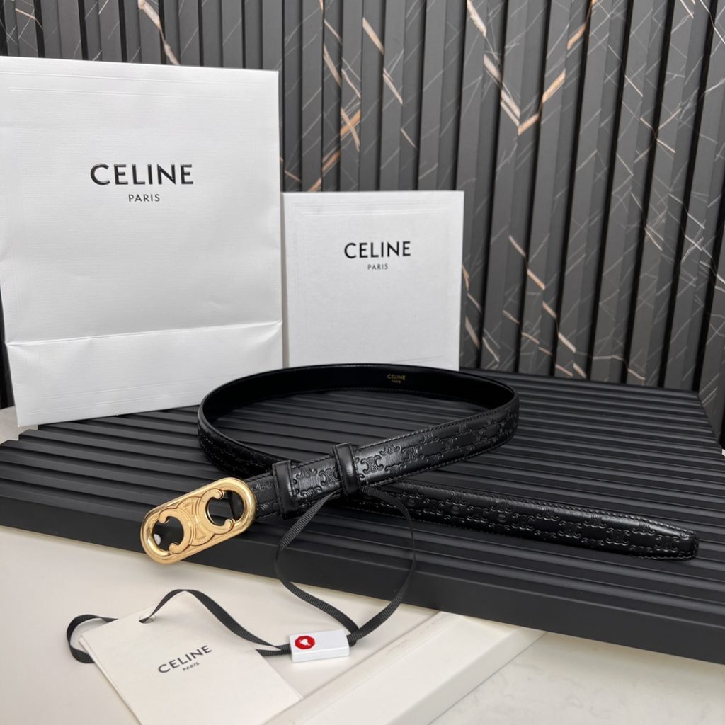 Celine Latest Unisex Belt, 2.5cm Width