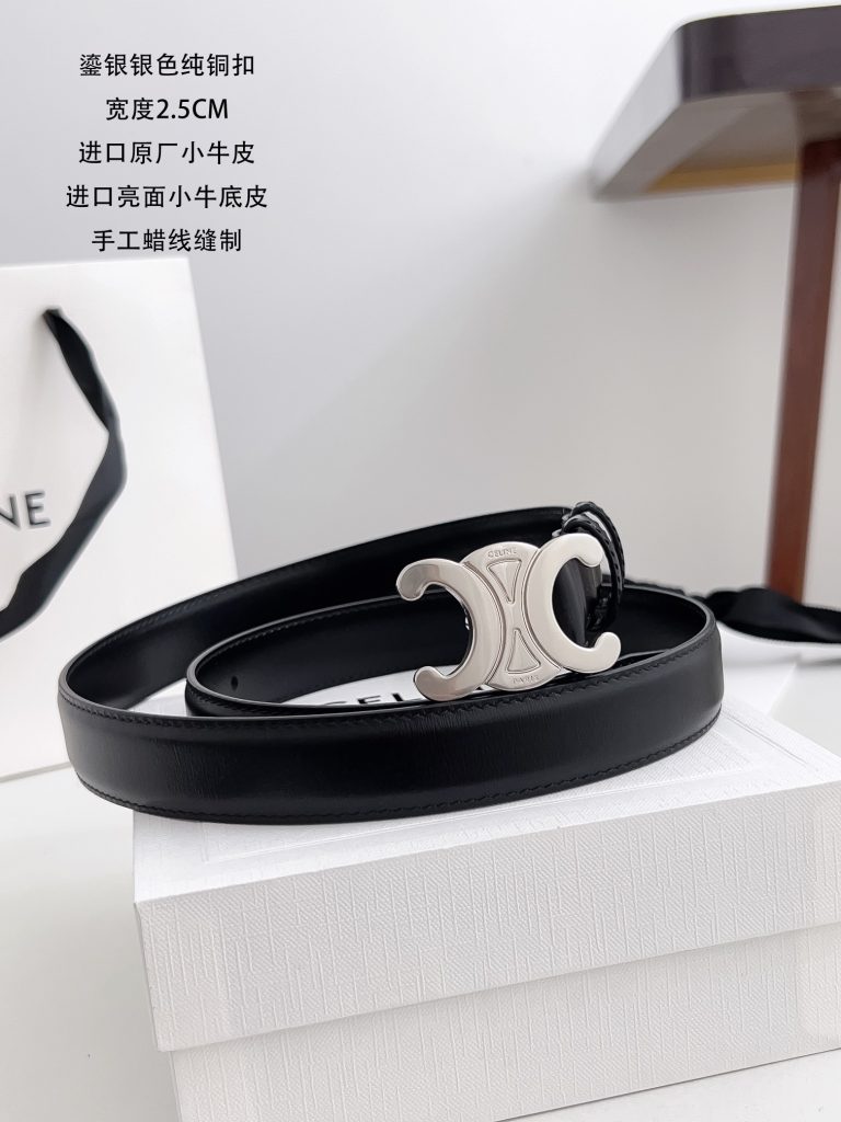 Celine Latest Unisex Belt, 2.5cm Width