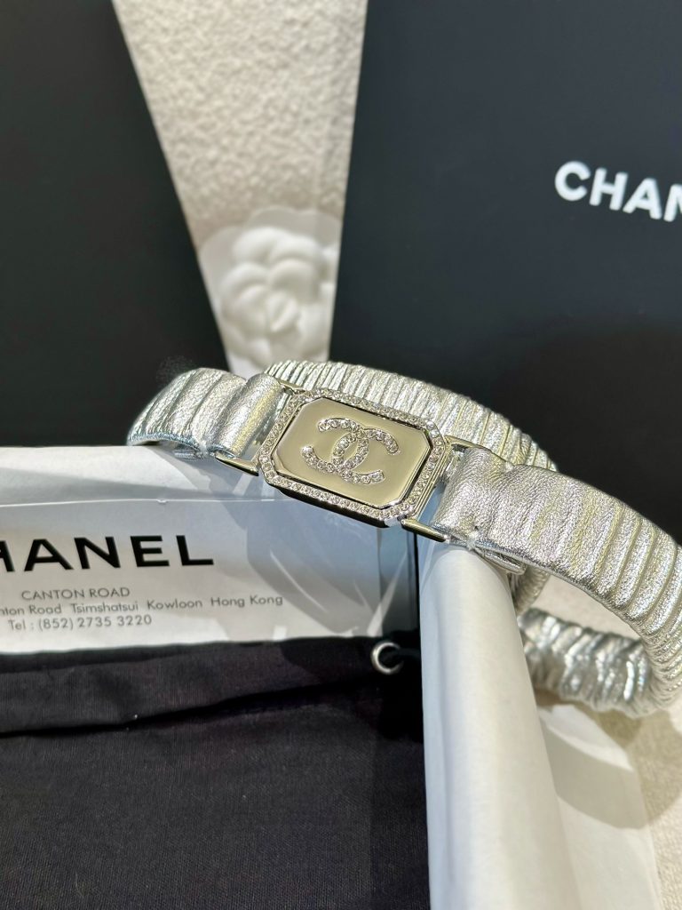 Chanel New Double-Sided Stretch Lambskin Belt