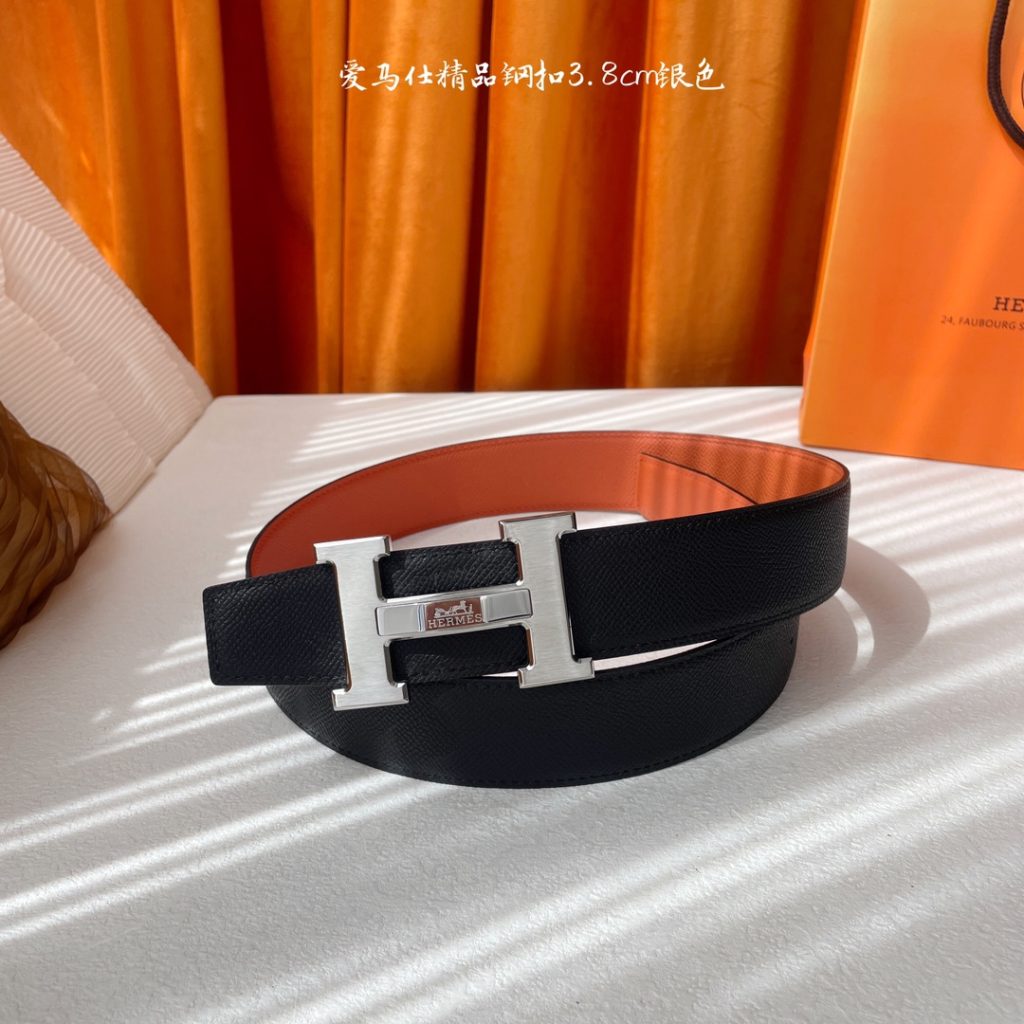 Hermès 3.8cm Reversible Belt