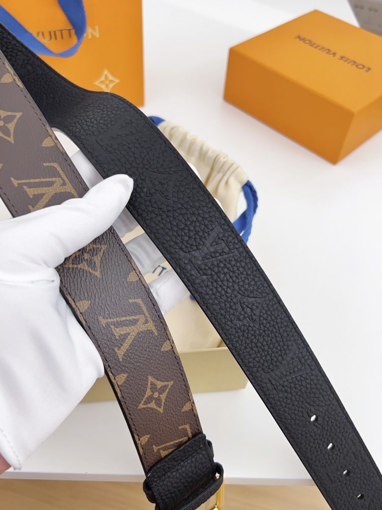 Classic LV Men’s Double-Sided Monogram Belt