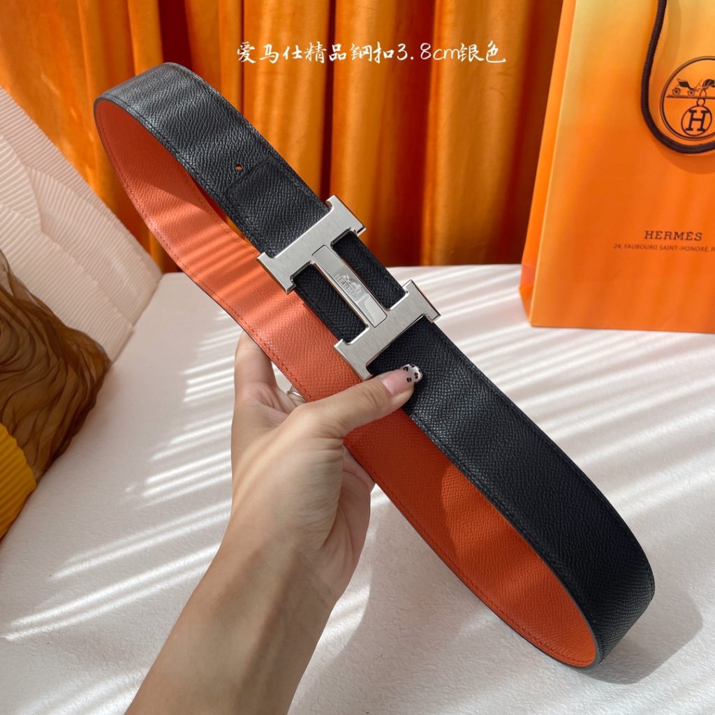 Hermès 3.8cm Reversible Belt