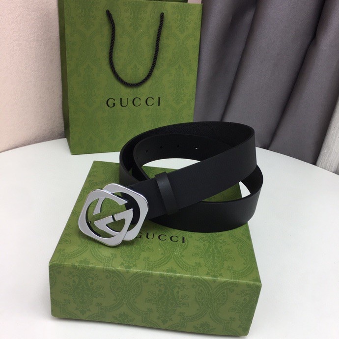 GUCCI New Horizontal Strap, Double G Buckle, 4.0cm