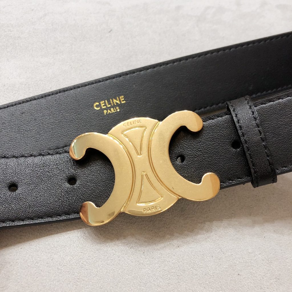 Celine 3.5cm Embossed Belt, Unisex New Collection