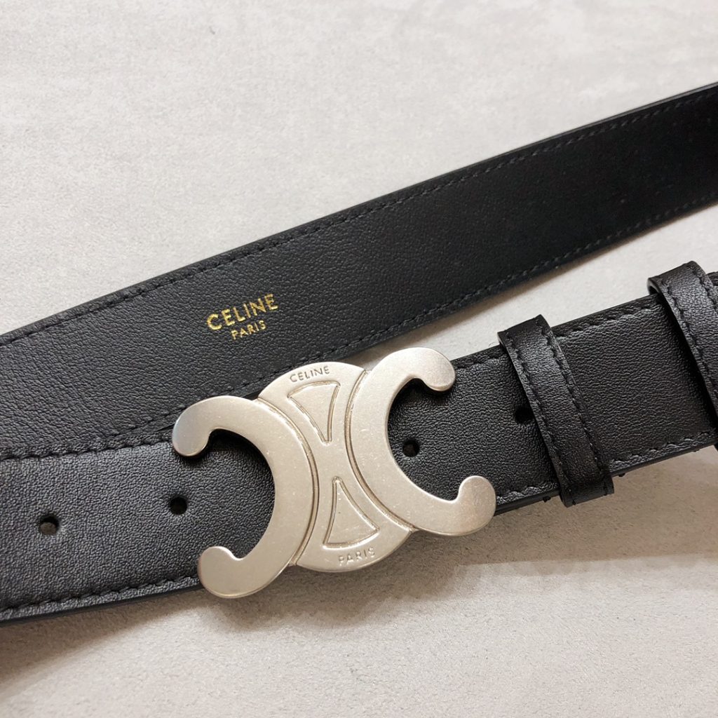 Celine 3.5cm Embossed Belt, Unisex New Collection