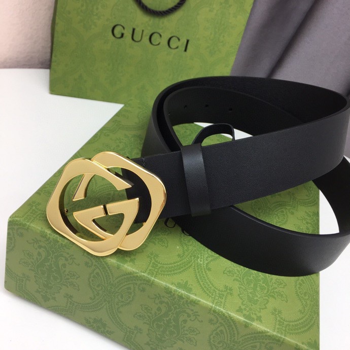 GUCCI New Horizontal Strap, Double G Buckle, 4.0cm