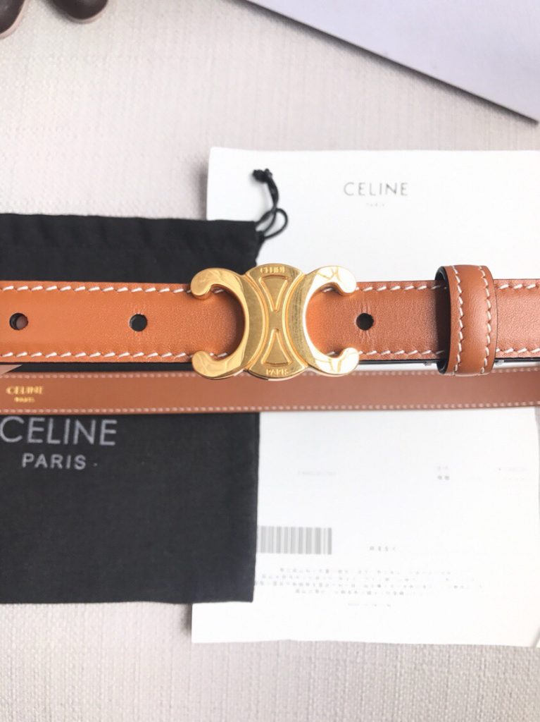 Celine 2.5cm Embossed Belt, Unisex New Collection