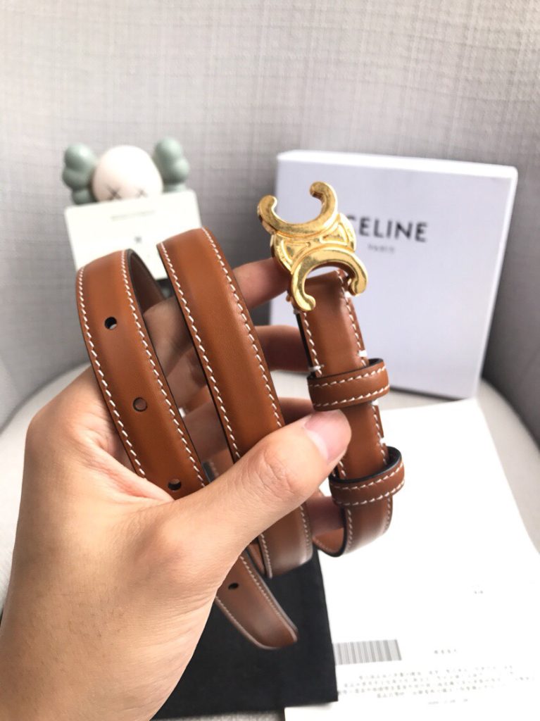 Celine 2.5cm Embossed Belt, Unisex New Collection