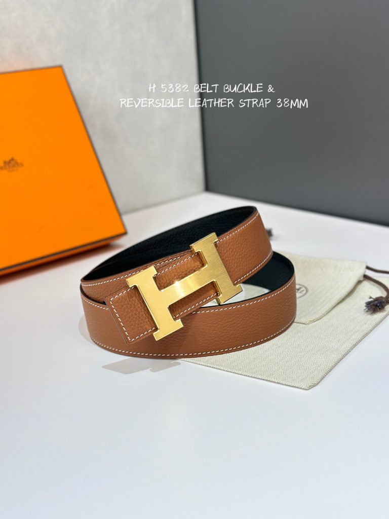 Hermès 5382 BELT BUCKLE & REVERSIBLE LEATHER STRAMM