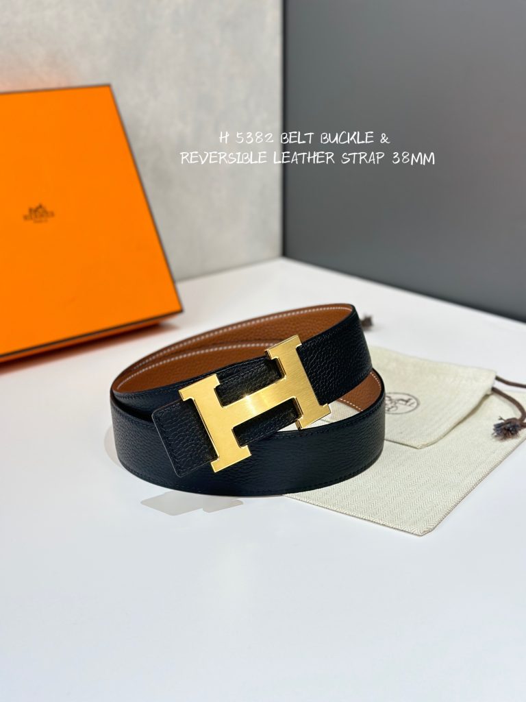 Hermès 5382 BELT BUCKLE & REVERSIBLE LEATHER STRAMM