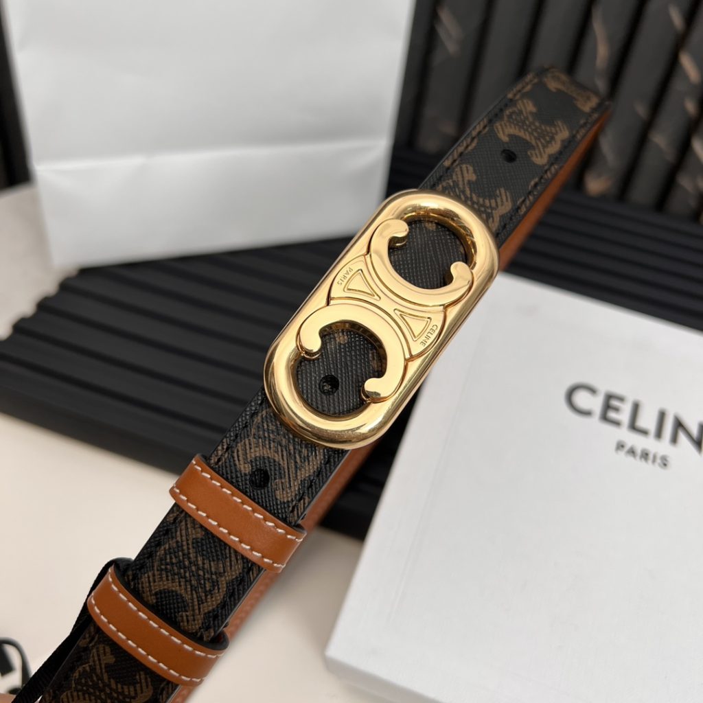 Celine Latest Unisex Belt, 2.5cm Width