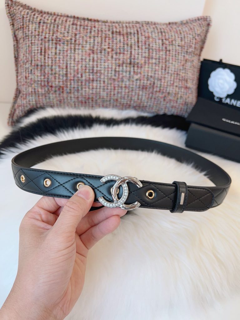 Chanel Women’s Latest Double-C Belt 3.0cm