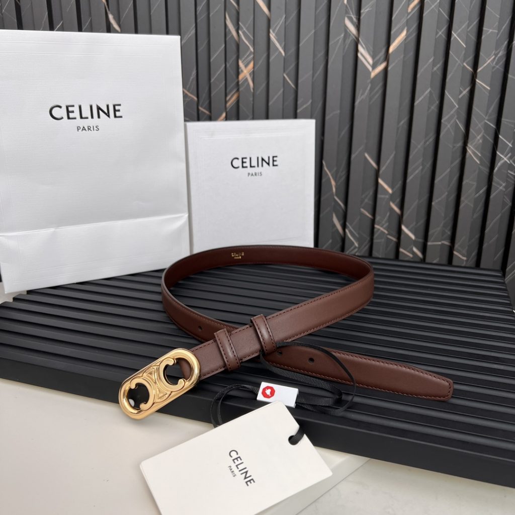 Celine Latest Unisex Belt, 2.5cm Width