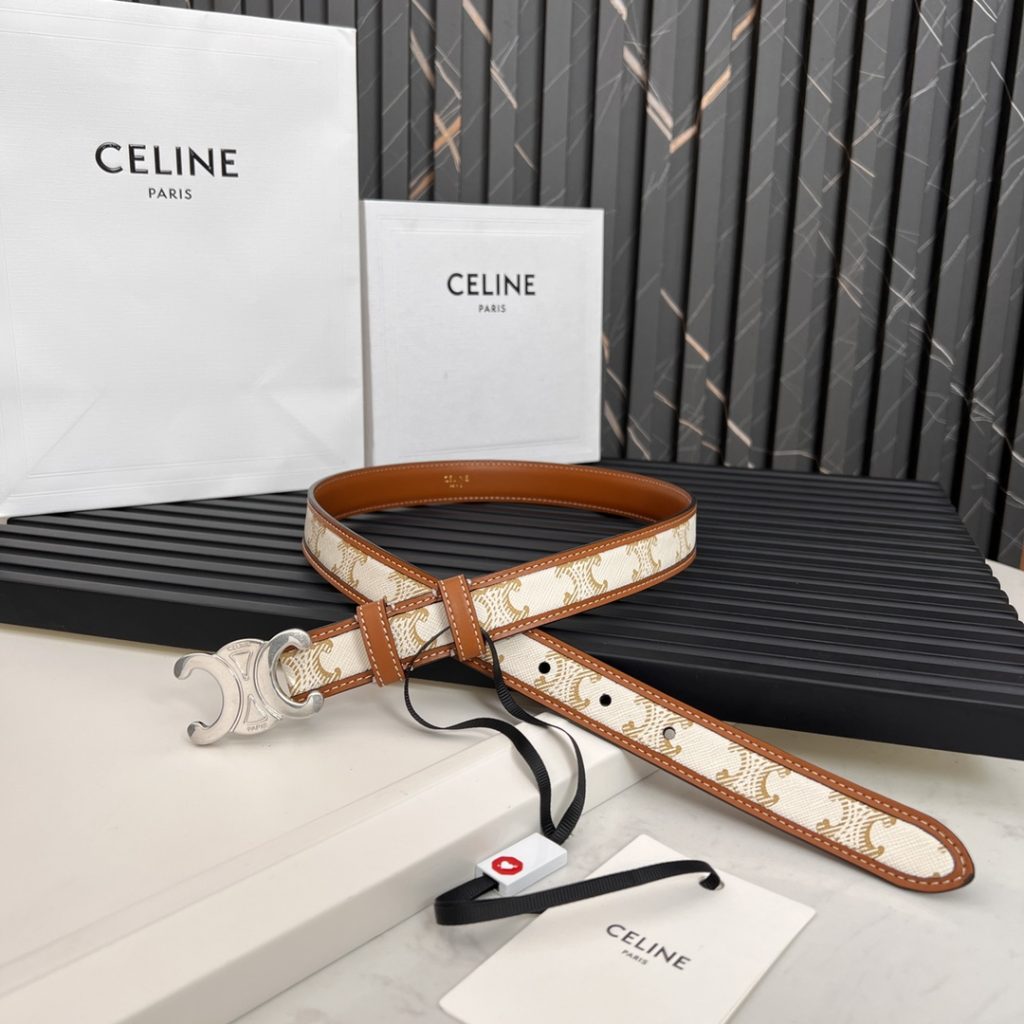 Celine Latest Unisex Belt, 2.5cm Width