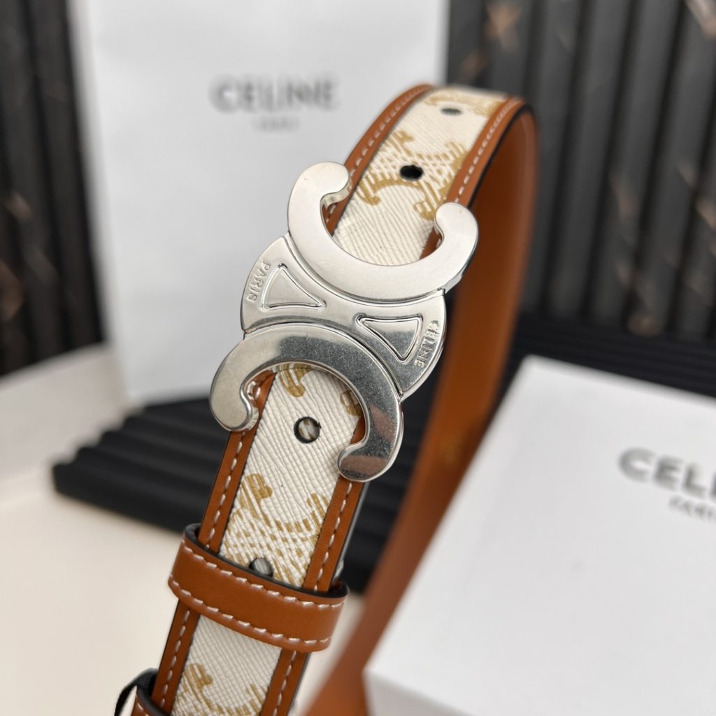 Celine Latest Unisex Belt, 2.5cm Width