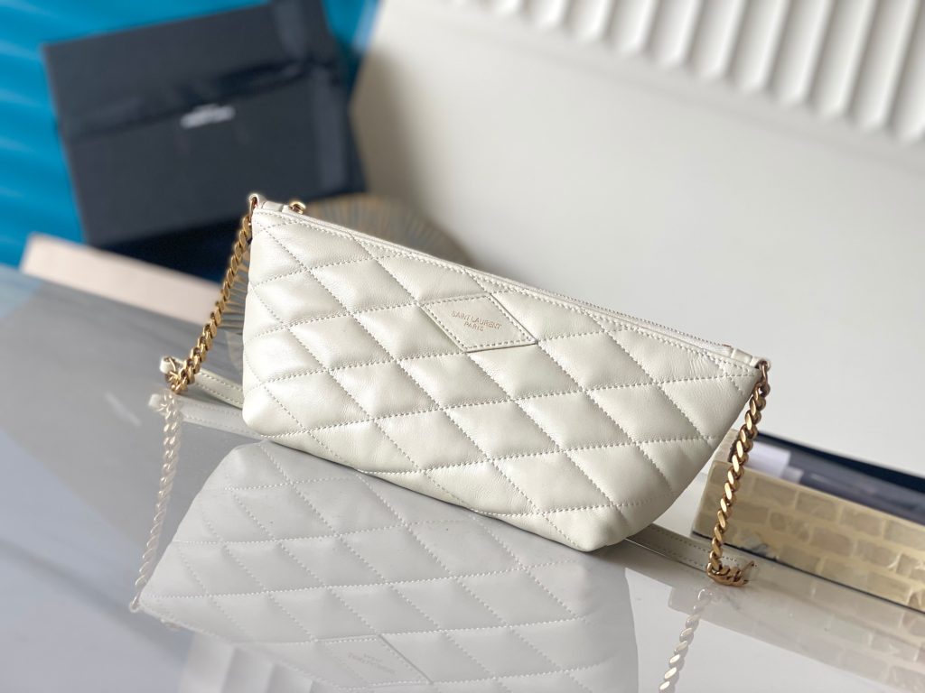 Saint Laurent New Quilted Lambskin Dumpling Bag