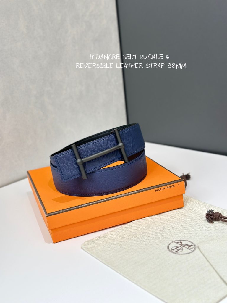 Hermès D’ANCRE Belt Buckle & Reversible Leather Strap