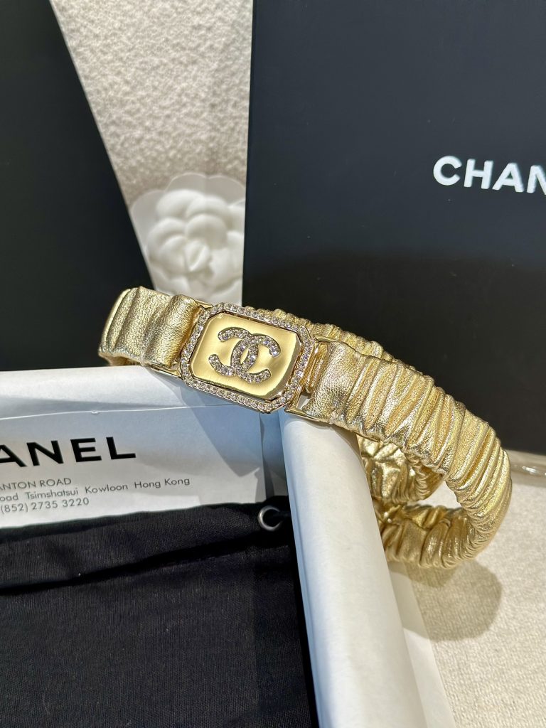 Chanel New Double-Sided Stretch Lambskin Belt