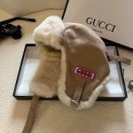 GUCCI Fall/Winter New Ear Protection Hat, with Fleece Lining, Lei Feng Hat.