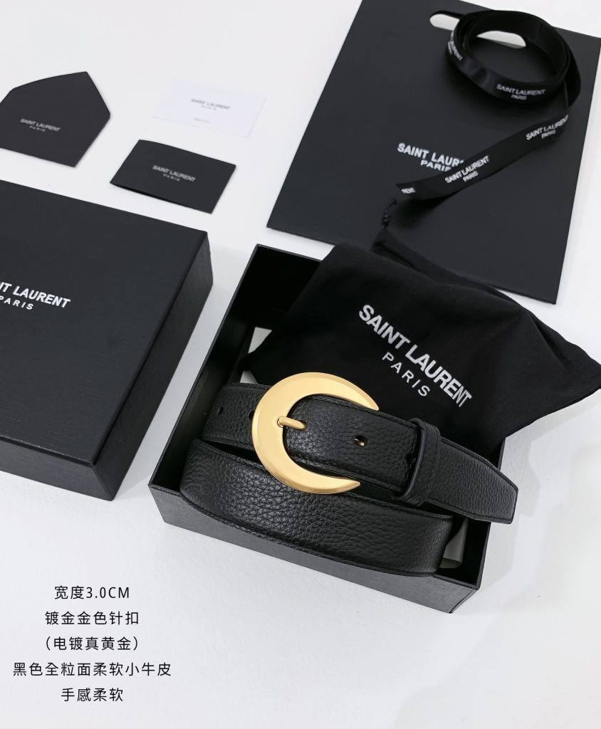 Saint Laurent Minimalist Belt – 3.0cm