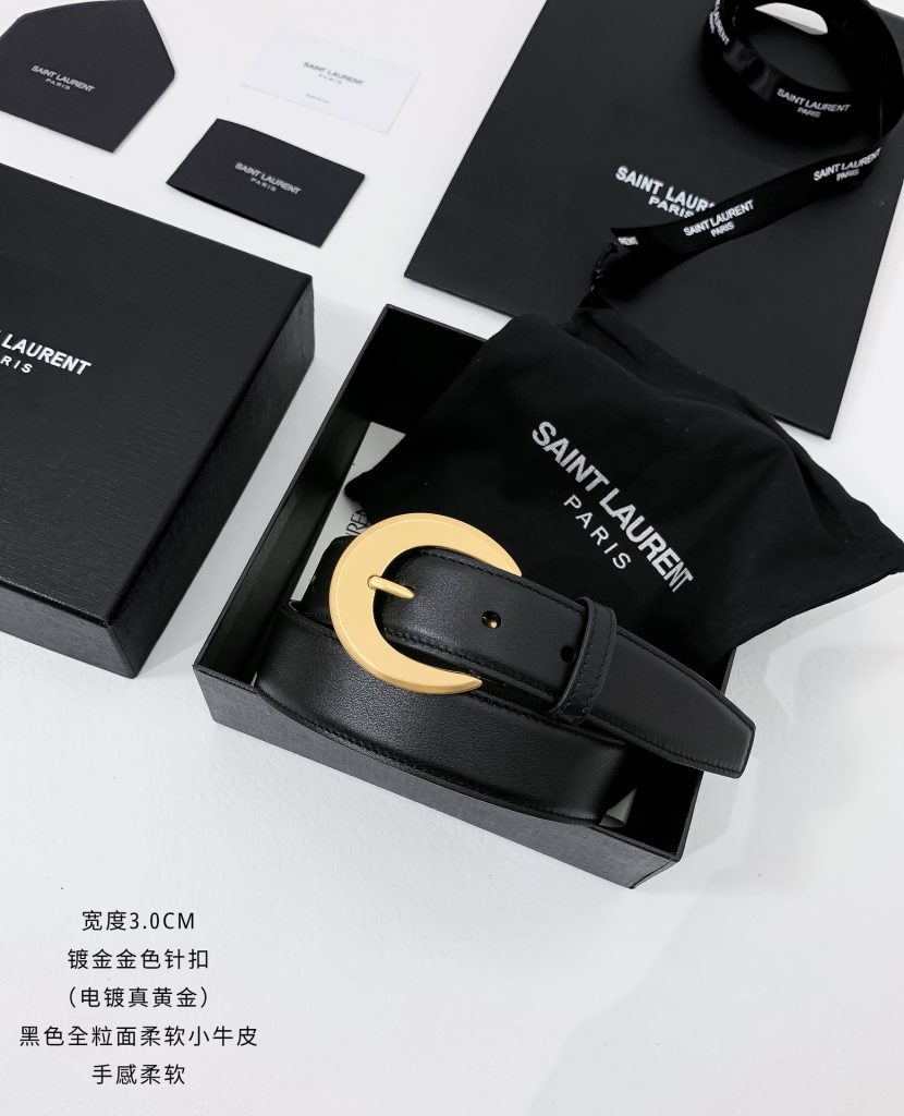 Saint Laurent Minimalist Belt – 3.0cm